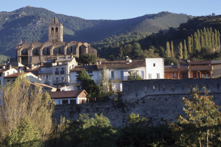 alt="alt="Prats-de-Mollo-la-Preste,  dans les Pyrénées-Orientales, France.""