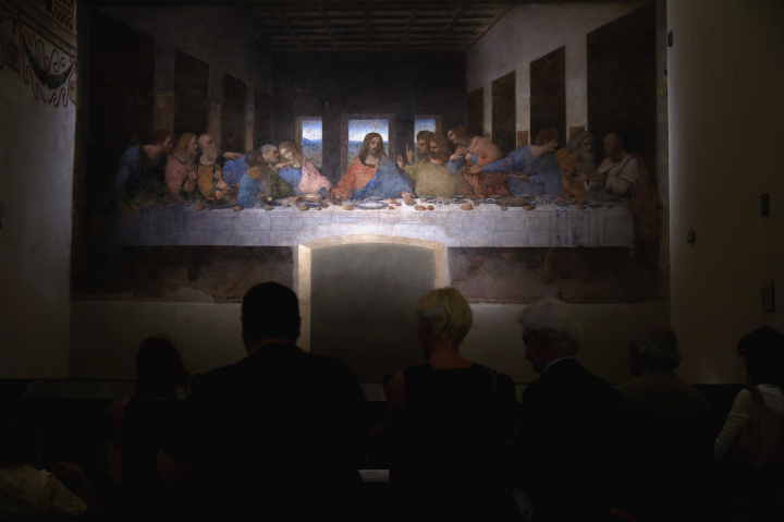 alt="alt="La Última Cena (Milán): El célebre mural de Leonardo da Vinci ubicado en el refectorio de Santa Maria delle Grazie.""