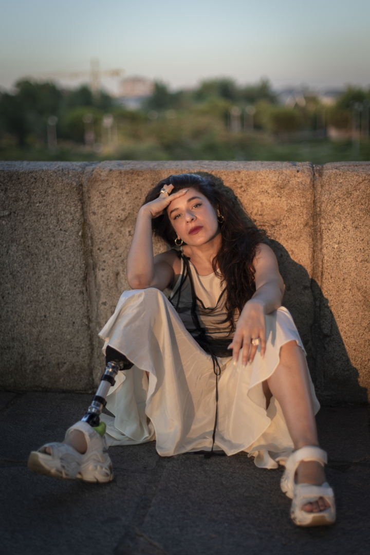 Nerea Pérez de las Heras, en una de las fotos de promoción de su libro 'Fantasma'.
