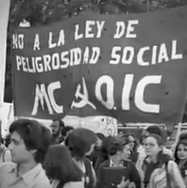 Pancarta de la primera manifestación del Orgullo en Madrid en 1978.