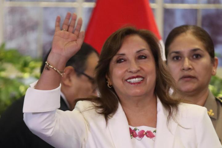 La presidenta del Perú, Dina Boluarte.