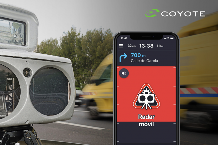 Con Coyote conduce tranquilo y ahorra en multas. 100% legal.