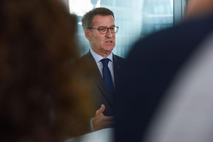 El líder del Partido Popular, Alberto Núñez Feijóo, el 21 de junio.