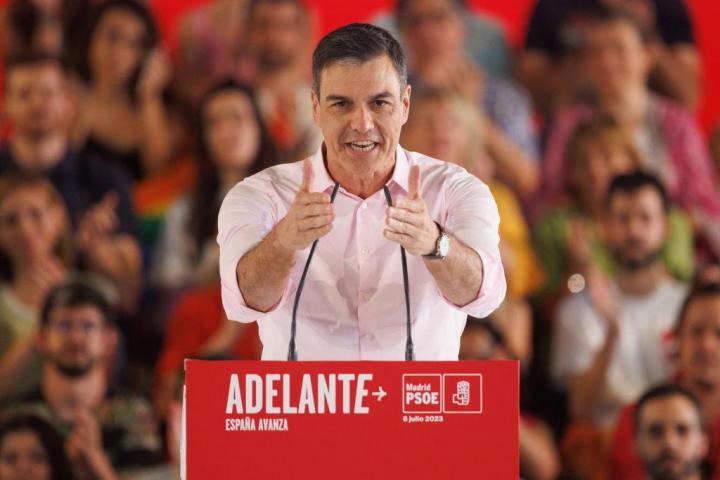 Pedro Sánchez, en el arranque de campaña del PSOE por el 23-J
