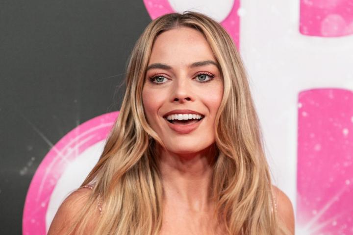La actriz Margot Robbie, en un evento de 'Barbie' en Sydney, Australia.