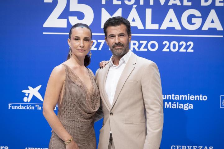 Rodolfo Sancho y Xenia Tostado en el Festival de Málaga en 2022.