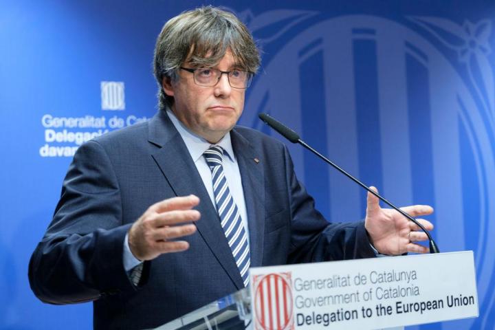 El expresident de la Generalitat y pieza clave en la posición de Junts, Carles Puigdemont, en una imagen de archivo.