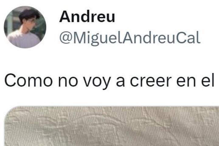 El tuit de @MiguelAndreuCal