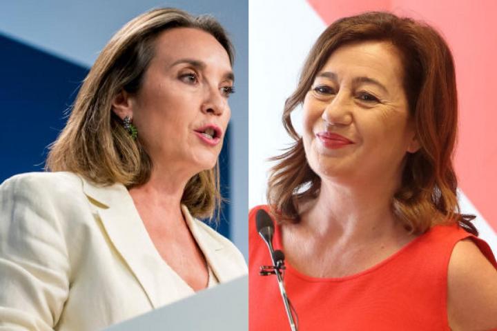 Las candidatas a presidir el Congreso del PP y PSOE, Cuca Gamarra y Francina Armengol; en sendas imágenes de archivo.