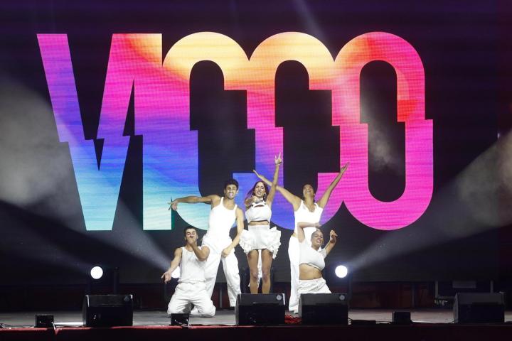Vicco durante la fiesta ofrecida a las campeonas del Mundial de fútbol femenino el pasado 21 de agosto en Madrid.