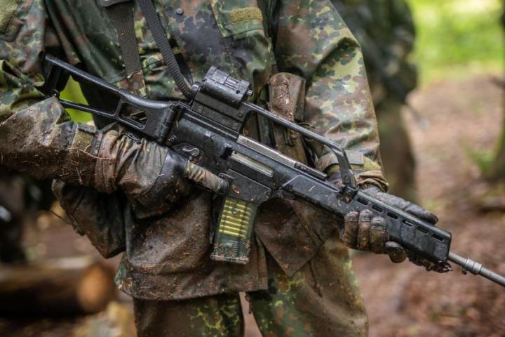 Imagen de archivo de un fusil HK G36 del Ejército alemán.