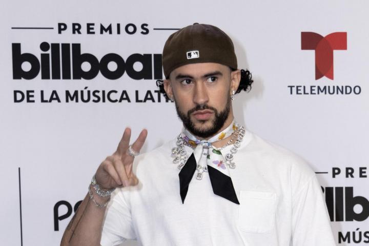 El cantante Bad Bunny, en los Billboard Latin Music Awards el 5 de octubre de 2023.