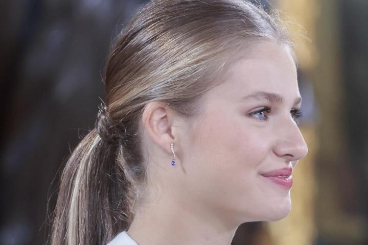 La princesa Leonor en la jura de la Constitución en el Congreso el 31 de octubre de 2023.