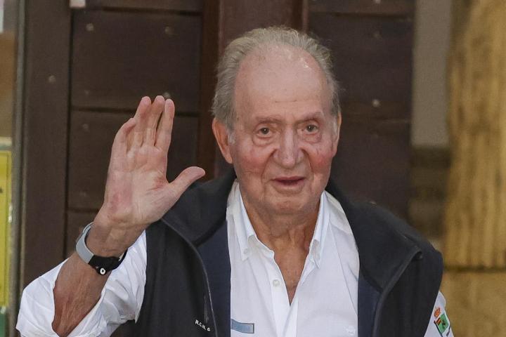 Juan Carlos I, durante su anterior visita a España, el 1 de octubre de 2023.