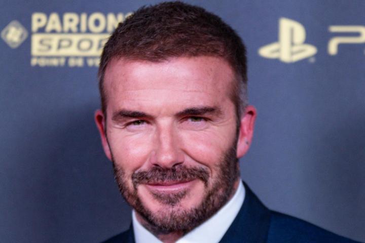 El exfutbolista David Beckham, en la gala del Balón de Oro 2023.