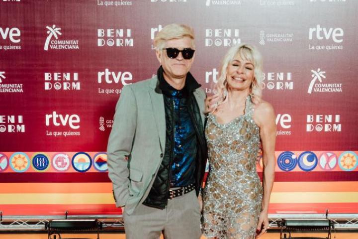 Nebulossa, en la alfombra naranja del Benidorm Fest 2024.