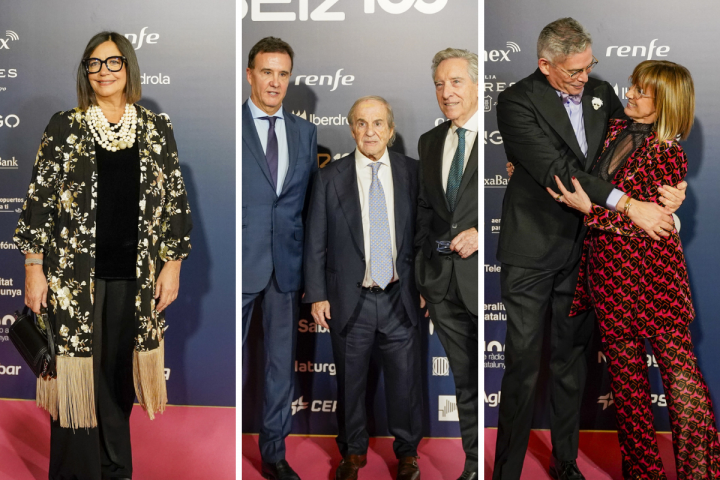 Àngels Barceló, José Ramón de la Morena, José María García, Iñaki Gabilondo, Boris Izaguirre y Gemma Nierga, en la gala del Centenario de la SER.
