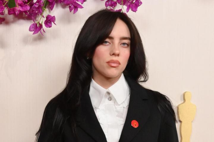 Billie Eilish, en los Premios Oscar 2024.