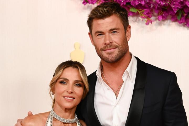 Elsa Pataky y Chris Hemsworth, en los Premios Oscar 2024.