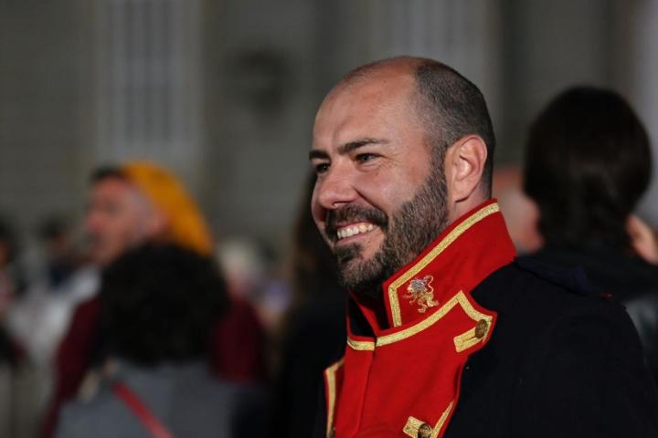 Álvaro Martínez, de Pasea Madrid, en una recreación del 2 de mayo.