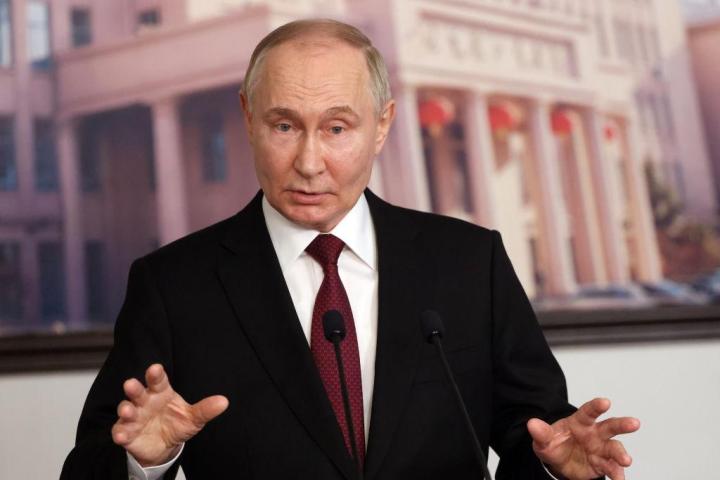 El presidente de Rusia, Vladímir Putin, durante su visita a China en mayo de 2024