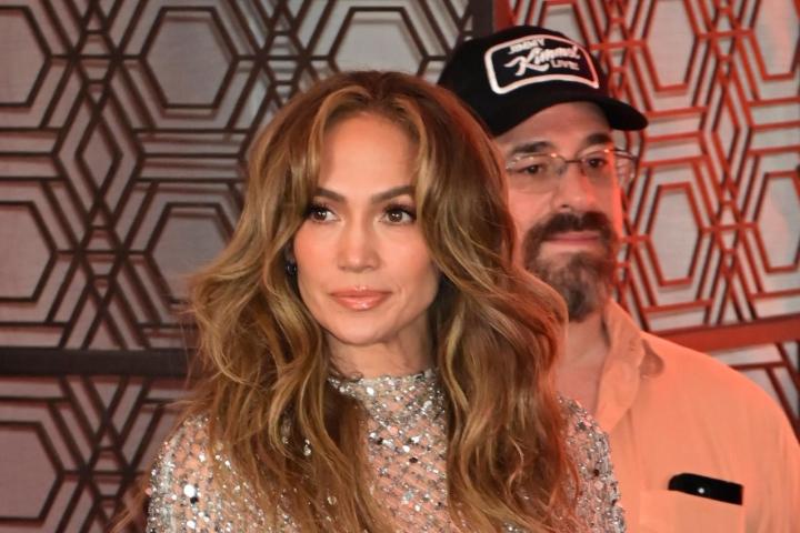 Jennifer Lopez, en la presentación de 'Atlas'.