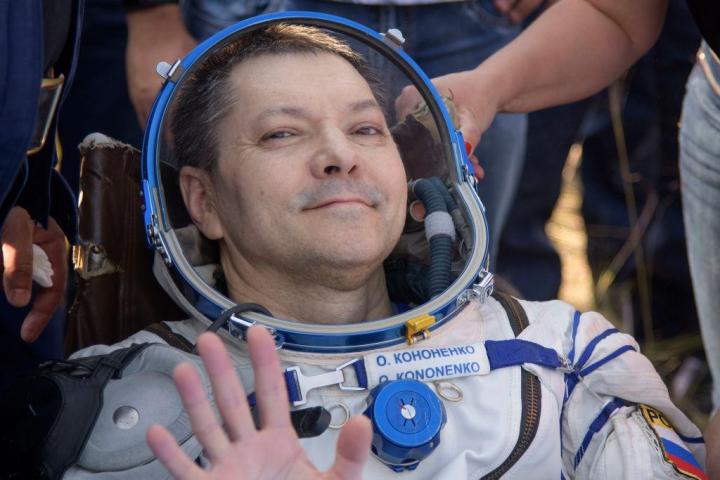 El cosmonauta ruso Oleg Kononenko