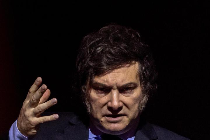 El Presidente de Argentina, Javier Milei, en un discurso posterior a la entrega del cuestionado premio del Instituto Liberal en Praga