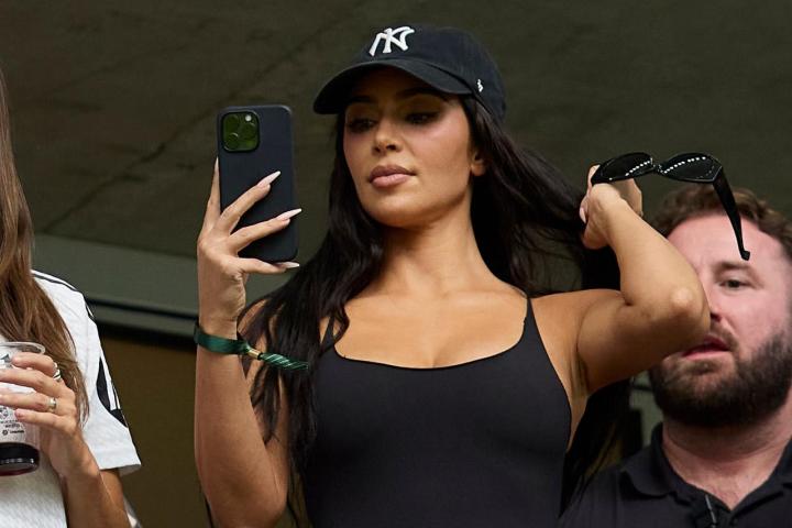 Kim Kardashian, en el Bernabéu.