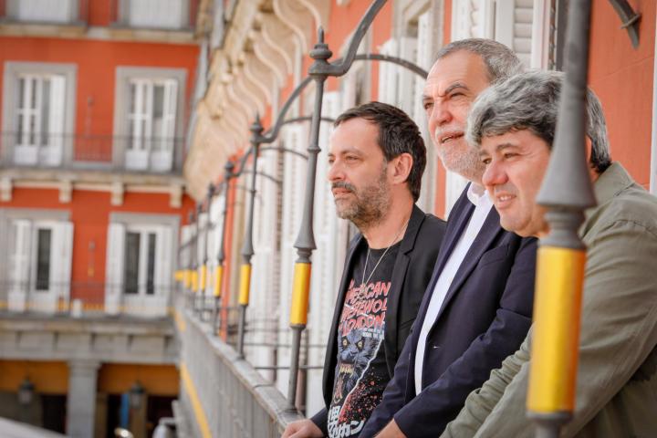 Agustín Martínez, Jorge Díaz y Antonio Mercero, los tres autores bajo la firma Carmen Mola.