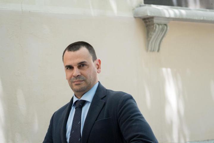 Alberto González Amador, a su llegada al juzgado en mayo