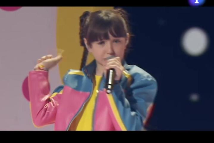 Chloe DelaRosa, en Eurovisión Junior 2024.
