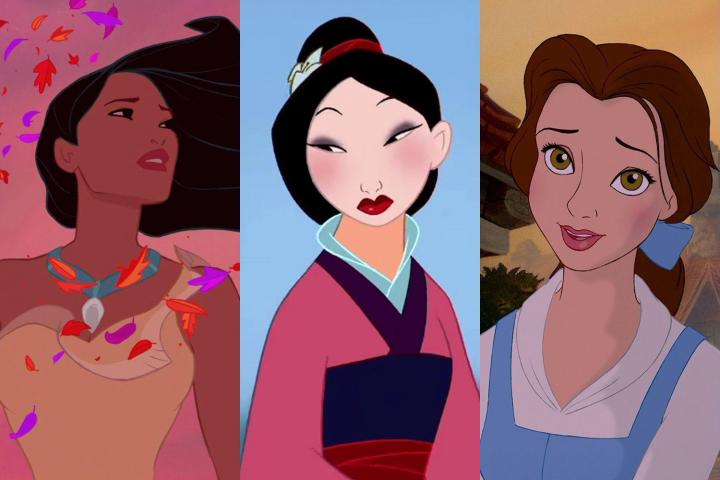 Las Princesas Disney: Pocahontas, Mulan, Bella