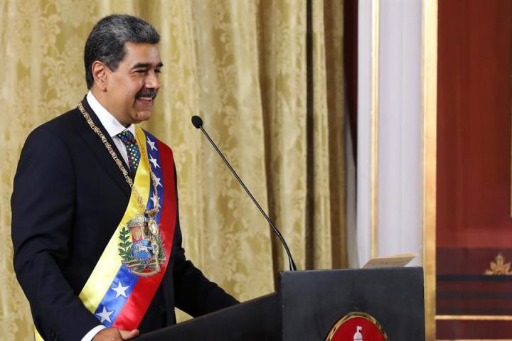 Nicolás Maduro, en su toma de posesión