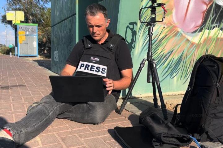 El periodista Mikel Ayestaran.