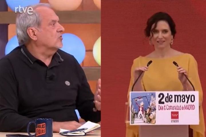 Javier Aroca, en el programa de TVE 'Malas Lenguas'