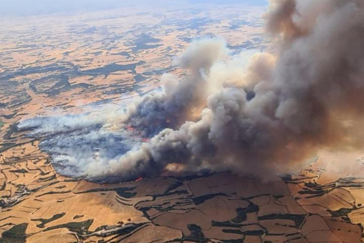 Los incendios en la comarca de la Segarra, en Lleida.