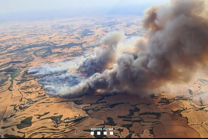 Los incendios en la comarca de la Segarra, en Lleida.