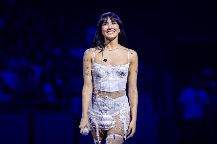 Aitana en la Listening Party del Movistar Arena