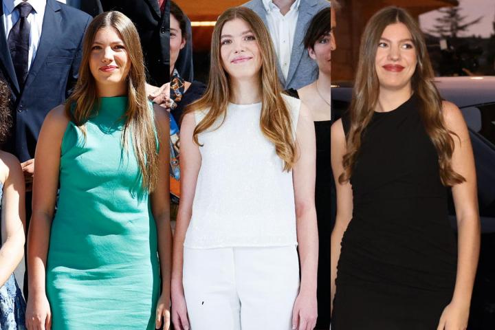 La infanta Sofía en tres actos del último año.