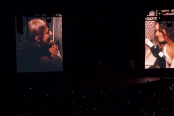 Yolanda Ramos en el confesionario de Rosalía en Barcelona.