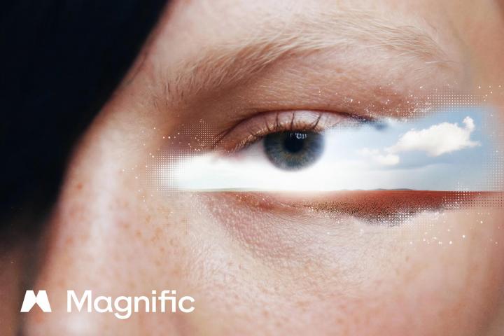 Imagen del relanzamiento de Freepik como Magnific, su nuevo 'naming'.