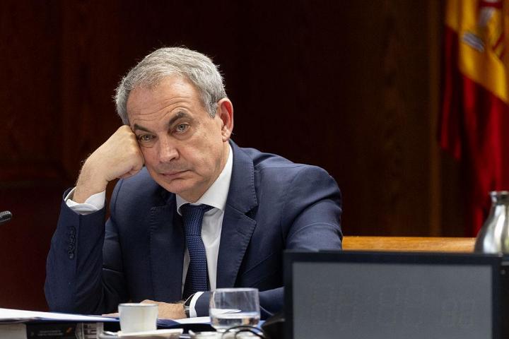 MADRID, SPAIN - MARCH 02: The former Prime Minister Jose Luis Rodriguez Zapatero appears before the Commission of Inquiry on the 'Koldo case', in the Senate, on 2 March 2026, in Madrid, Spain. Zapatero has been summoned by the Popular Party to give explanations about the public financial rescue of the Plus Ultra airline, for this reason the PP has asked for his personal income tax declarations since the socialist was president, his declaration of assets and properties, both in Spain and abroad, and a copy of the communications with the Venezuelan authorities about the rescue of the Plus Ultra company. (Photo By Eduardo Parra/Europa Press via Getty Images)