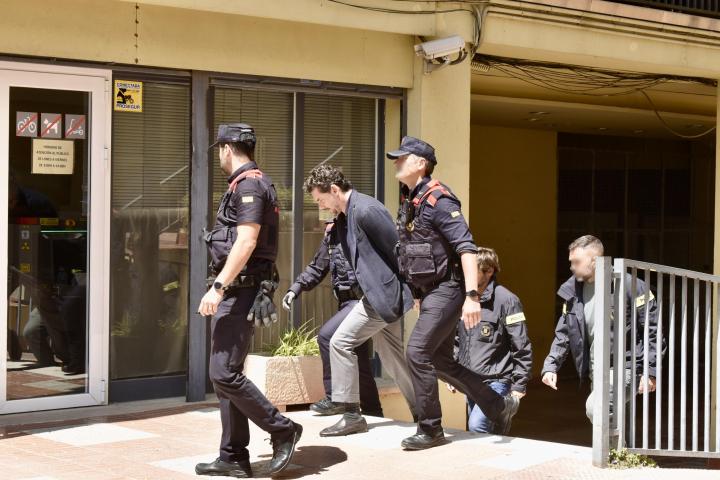 Jonathan Andic, a su llegada a los juzgados de Martorell tras ser detenido