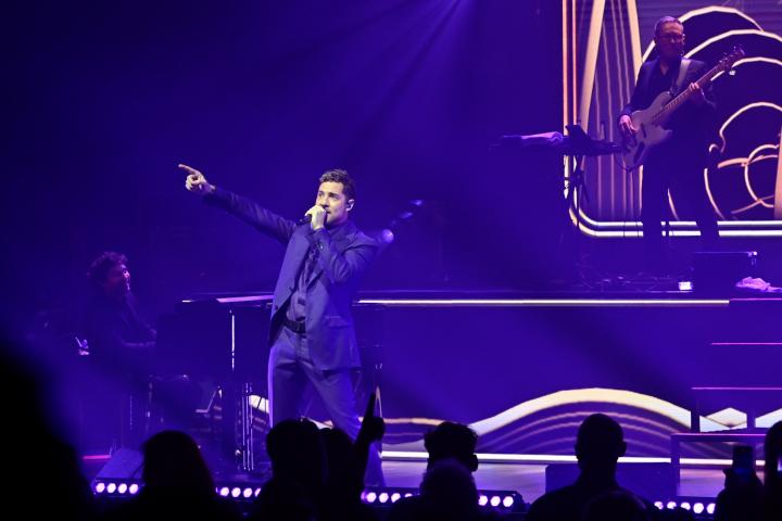 David Bisbal, durante un concierto el 7 de marzo de 2023 en Madrid.