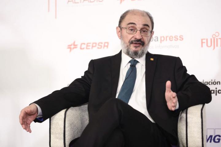 Javier Lambán, en un acto reciente