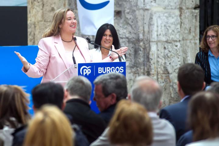 Cristina Ayala (PP), durante un acto electoral.
