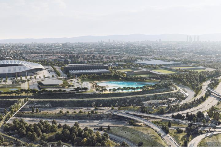 Imagen del proyecto de la playa artificial de Madrid