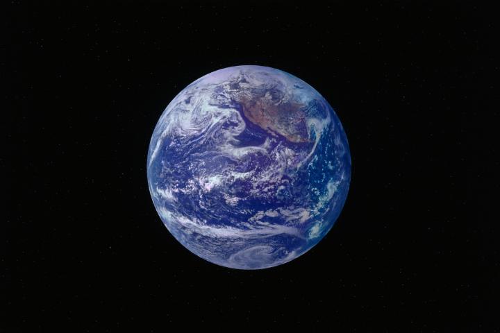 Fotografía de la Tierra tomada desde el espacio.