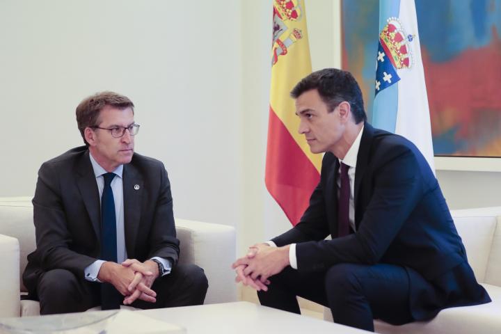 Alberto Nuñez Feijóo y Pedro Sánchez.